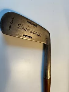 Antique Sunningdale  Special Hand Forged Hickory Shaft Putter Golf Club- RH - Picture 1 of 6