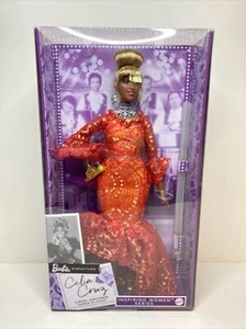 Barbie Signature Celia Cruz Inspiring Women Series Fashion Doll in Red Dress - Picture 1 of 5