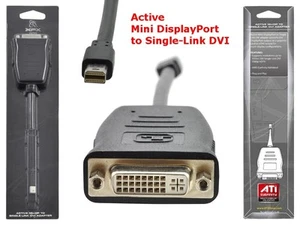 XFX MA-AP01-ND1K - Active Mini DisplayPort to Single-Link DVI Adaptor **NEW** - Picture 1 of 1
