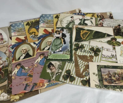 Vintage 12x12 Paper Love Easter St Patty Valentine 4th July Thanksgiving Extras - Image 1 of 4