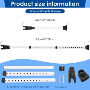 Adjustable Door Security Bar Versatile Heavy Duty Door Lock Security Bar sttzO - Picture 1 of 11