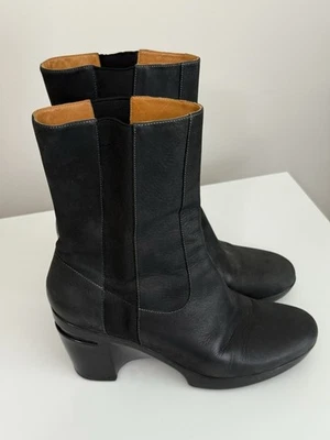 Cole Haan Air US 8.5B Sara Bota de Cuero Negra Confort Elegante Evento Minimalista Foto 1 de 4