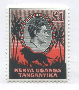 Kenya, Tanganyika, Uganda KGVI 1954 £1 perf 12 1/2 mint NH - Picture 1 of 1