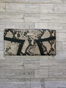 New Miche Classic Handbag Stella Shell ONLY Faux Snakeskin Leather Tan & Black - Picture 1 of 3