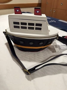 Disney Cruise Line "Nave" Borsa Loungefly Borsa Barca Splendida Enorme - Foto 1 di 3