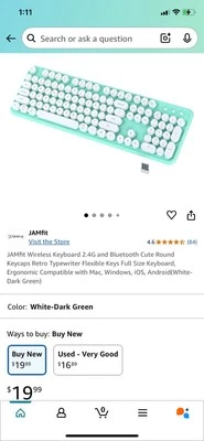 Jamfit Purple And Gold Dual Mode Keyboard - Image 1 of 4