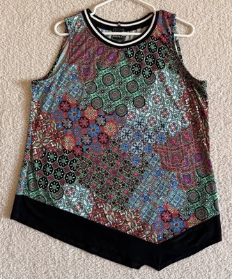 Blusa para mujer Coco Bianco manga menos. Parte inferior desigual talla XL Foto 1 de 4