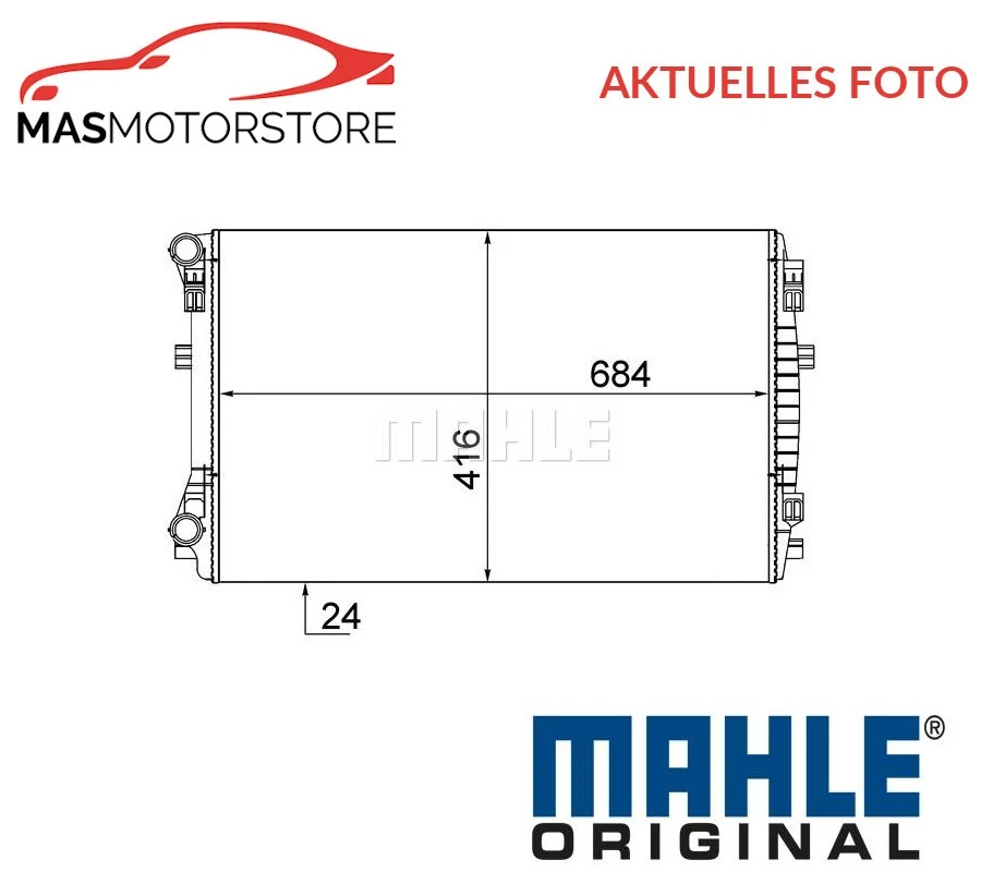 KÜHLER WASSERKÜHLER MOTORKÜHLER MAHLE ORIGINAL CR 2054 001S P FÜR SEAT LEON - Image 1 of 4