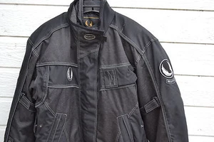 NEW LADIES BELSTAFF ATLAS DENIM RIDING JACKET SZ 12 US BLACK - Bild 1 von 4