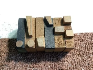 Vintage Printing Letterpress Wood Type Printers Block Punctuation Set , Lot of 6 - Picture 1 of 2