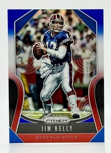 2019 Panini Prizm Red White & Blue #263 Jim Kelly Buffalo Bills - Picture 1 of 2