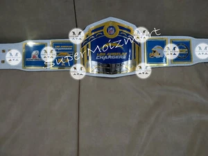 Los Angeles Chargers NFL Championship Belt 2mm Brass - Picture 1 of 5