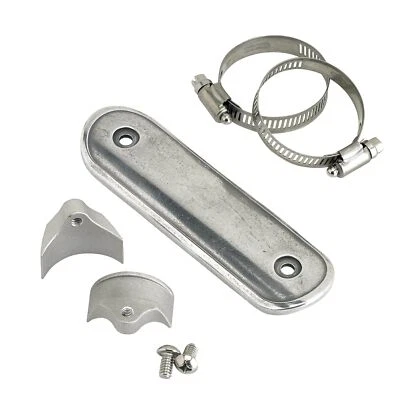 Lowbrow Customs 6" Aluminio Fundido Protector Térmico Bobber Chopper Softail Dyna Triumph Foto 1 de 4