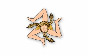 Sticker aufkleber sizilien sizilianisch flagge fahne flaggen - Picture 1 of 1