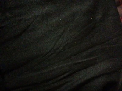 1 yd. 10 in. + 1 yd. 12 in. vintage black knit fabric - Image 1 of 2