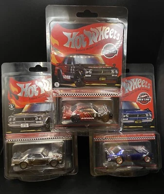 NEW Set Of 3 Hot Wheels RLC Exclusive 1972 Skyline H/T 2000 GT-R Advan 🆓📦 - Image 1 of 4
