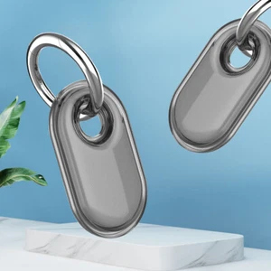 Custodia in TPU Antigraffio con Portachiavi per Samsung Galaxy SmartTag 2 (Nero) - Zdjęcie 1 z 6