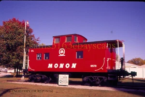 ORIGINAL SLIDE MONON RAILROAD 81579 CABOOSE MONON IN 2020 - Picture 1 of 1