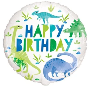 Blue And Green Dinosaur 18" Foil Balloon - Picture 1 of 1