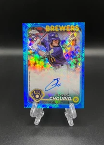 2024 Topps Cromo Jackson Chourio Azul Logofractor Automático/150 - ¡LIMPIO Y AFILADO! - Imagen 1 de 2