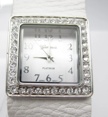 Women Geneva Platinum Quartz WR Analog 28mm Tank Watch (H770) "New Battery" - Image 1 of 4