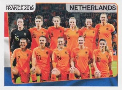 PANINI FUßBALL FRAUEN WM 2019 FRANKREICH Panini Sticker Women's World Cup 2019 No. 386 NED Netherlands Team / Team