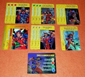 Marvel OVERPOWER THUNDERBIRD Player Set char 13 sp Ultimate Sacrifice +3 bonus - Picture 1 of 7
