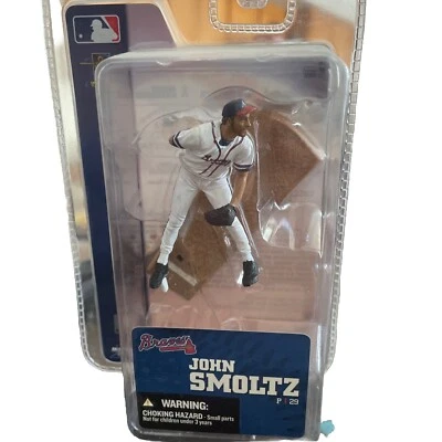 Nuevo en paquete 2006 - Atlanta Braves John Smoltz 3" McFarlane figura de acción camiseta blanca Foto 1 de 3
