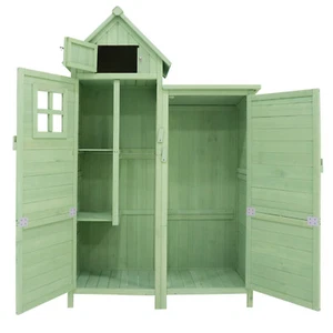 Gartenhaus Geräteschuppen Geräteschrank Tannenholz Gerätehaus Gartenschrank PVC - Bild 1 von 12