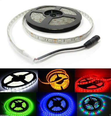 PDR* BOBINA STRISCIA STRIP LED 3528 FLESSIBILE 5M ADESIVA  INTERNO ESTERNO IP65 - Immagine 1 di 4