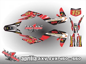 Aprilia RXV SXV 450-550 SEMI CUSTOM GRAPHICS KIT Michael - Picture 1 of 1