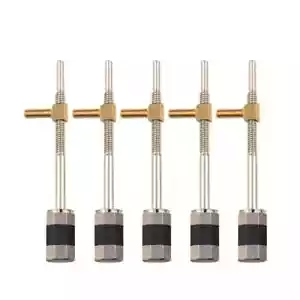 10 PCs Quality Violin Bow Screws 3/4 To 4/4 Bow Parts Black Strip In The Middle - Picture 1 of 8