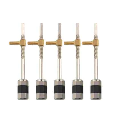 10 PCs Quality Violin Bow Screws 3/4 To 4/4 Bow Parts Black Strip In The Middle - Image 1 of 4