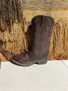 Unknown men vintage wine cowboy Boots Style 1486 US Size 8D - Picture 1 of 8