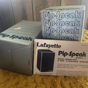 Vintage Pair of Speakers -Pip Speak Bookshelf Model 1 – 99-03824W - Lafayette - Picture 1 of 11