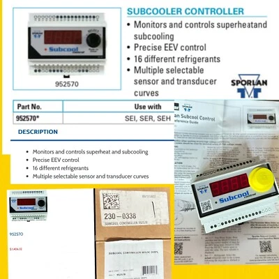Sporlan Controls 952570 SUBCOOLER CONTROLLER W/ Loc Display NEW $1299 MSRP HVAC