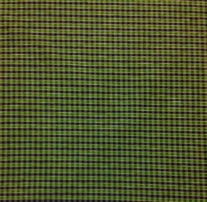P KAUFMANN HYATT BLUE GOLD CHECKER HEAVY FURNITURE JACQUARD FABRIC BY THE YARD - Picture 1 of 5