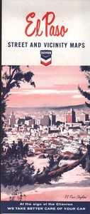 1963 Chevron Road Map: El Paso NOS - Picture 1 of 1
