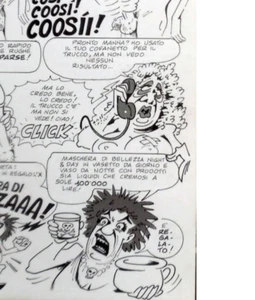 TAVOLA ORIGINALE fumetto RISATISSIME edifumetto ediperiodici elvifrance - Picture 1 of 2