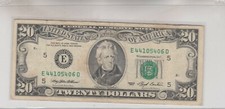1993 (E) $20 Twenty Dollar Bill Federal Reserve Note Richmond Old Vintage Money