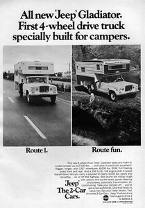 1969 Jeep Gladiator Pickup Truck "Route 1. Route Fun." Original Ad - Picture 1 of 1