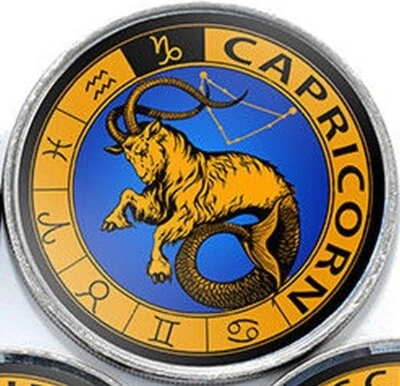 Jammu & Kashmir 1 rupee 2017 Capricorn - Horoscope Zodiac unusual coin - Image 1 of 2