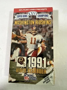 Super Bowl XXVI - NFL 1991 Champion Video Yearbook (VHS 1992 Redskins New Sealed - Picture 1 of 5