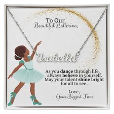 Ballerina Personalized Name Necklace Gift for Dancer