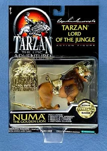 FIGURA NUMA EL LEÓN DORADO TARZÁN EDGAR ARROZ BURROUGHS TRENDMASTERS 1995 - Imagen 1 de 1