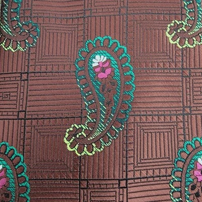 Corbata Marca Q Para Hombres 62.5x3.5 Paisely Floral Rejilla Geométrica Profesor Gerente Empleado Foto 1 de 4