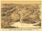 Civil War - Washington DC Potomac Battle - Bohn 1861 - 31 x 23