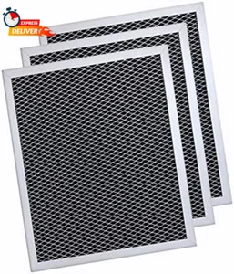 3 Pack 97007696 8.75 X 10.5 in Charcoal Range Hood Filter Compatible with Whirlp - Picture 1 of 12