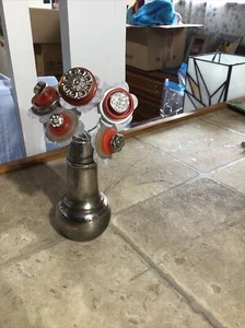 Unique BUTTON FLOWER ARRANGEMENT BOUQUET Sterling Salt Shaker - Picture 1 of 4