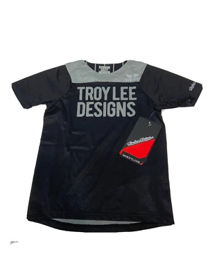 Camiseta Troy Lee Designs Niños Pequeña Skyline SS Camisa Negra Gris Juvenil Unisex NUEVA Foto 1 de 3
